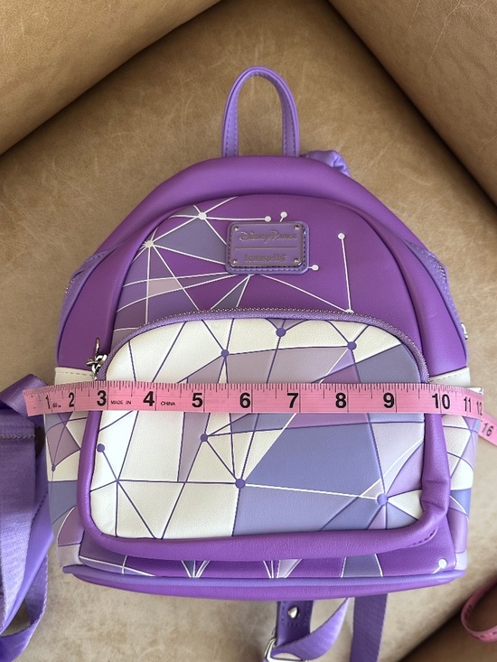 Disney Parks Loungefly Magic Kingdom Purple Wall Mini Backpack Vacation Travel main image 6